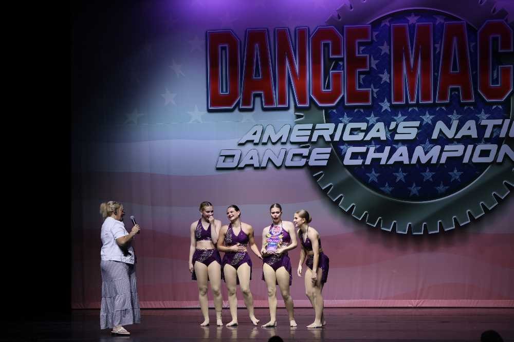 Turn Out Dance Academy dancers receiving recognition on the Dance Masters stage